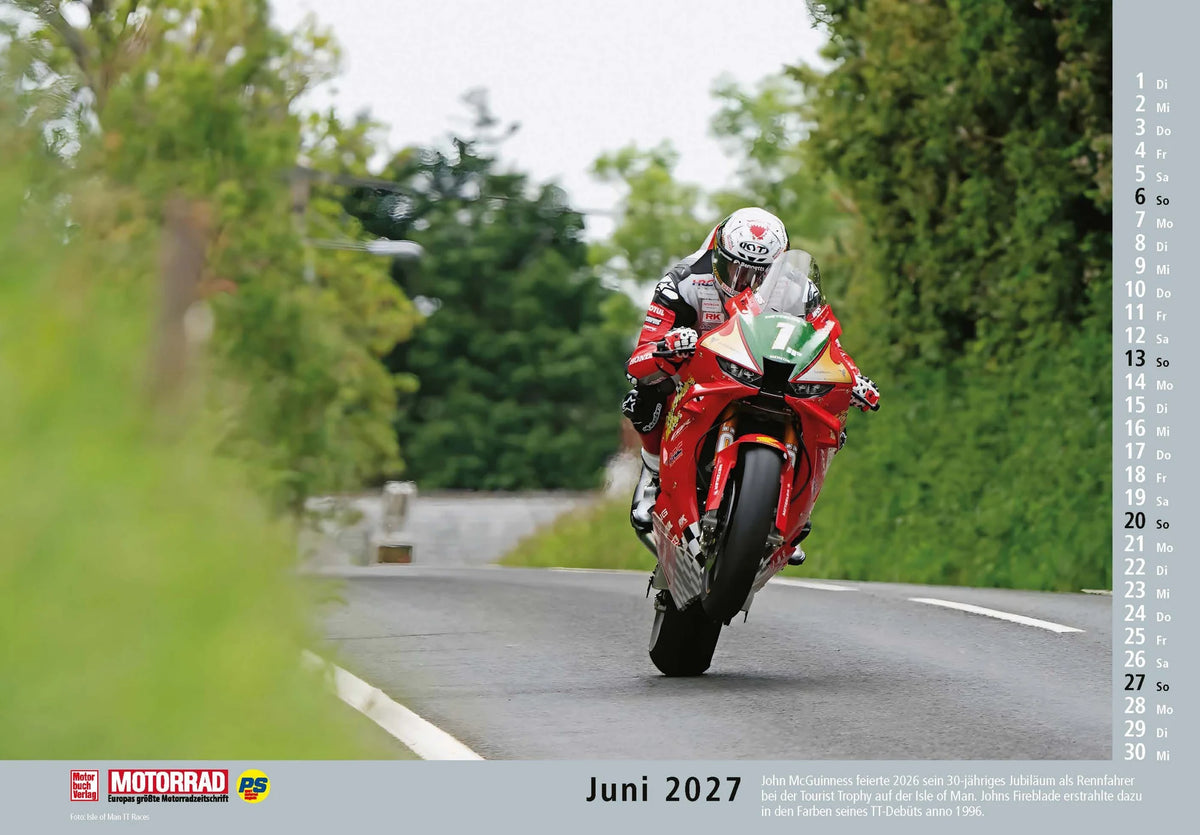 Motorrad Kalender 2027 – Ansicht