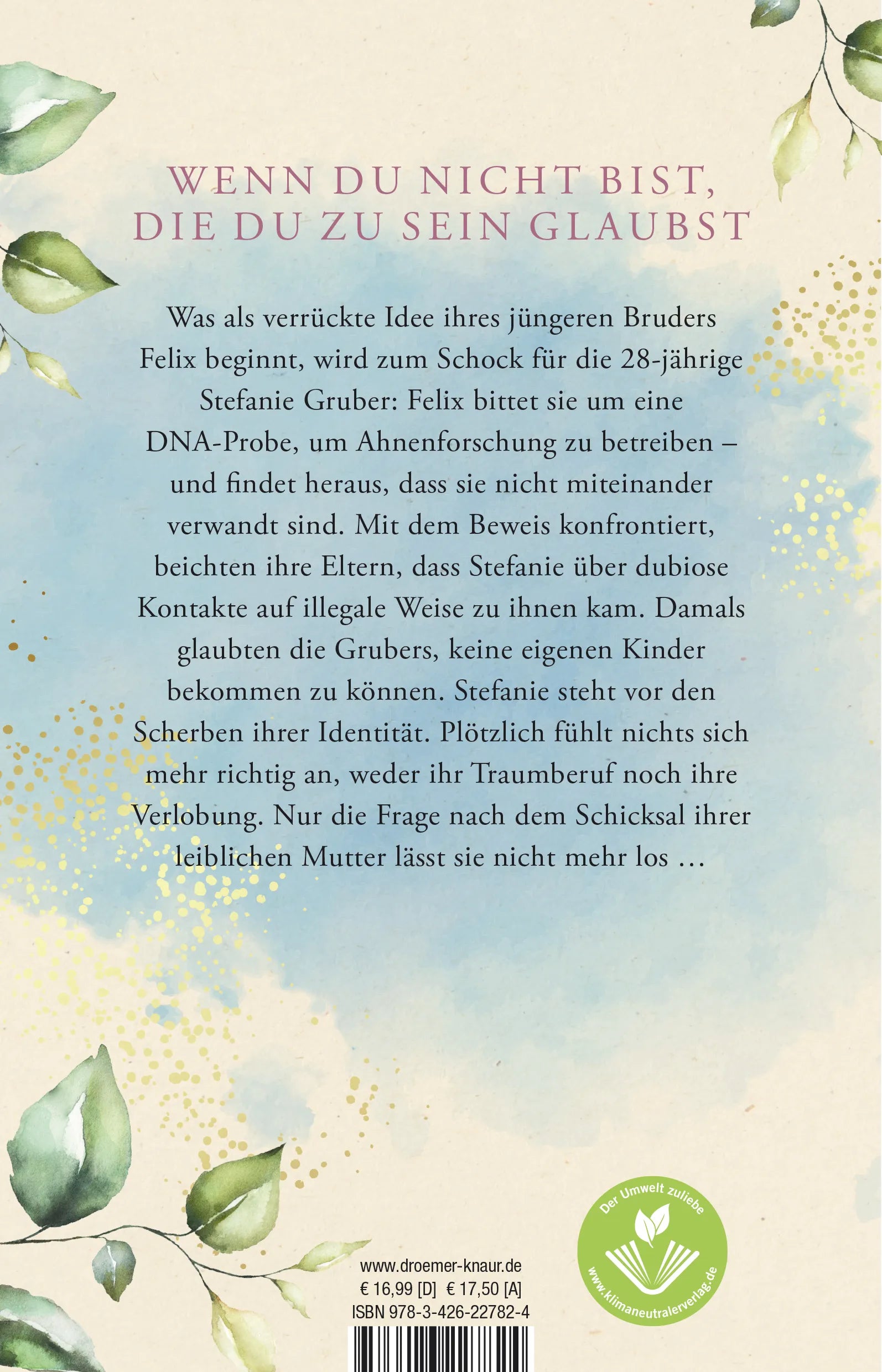 Buchrückseite von 'Mütter hat man nie genug' mit Klappentext - Paperback