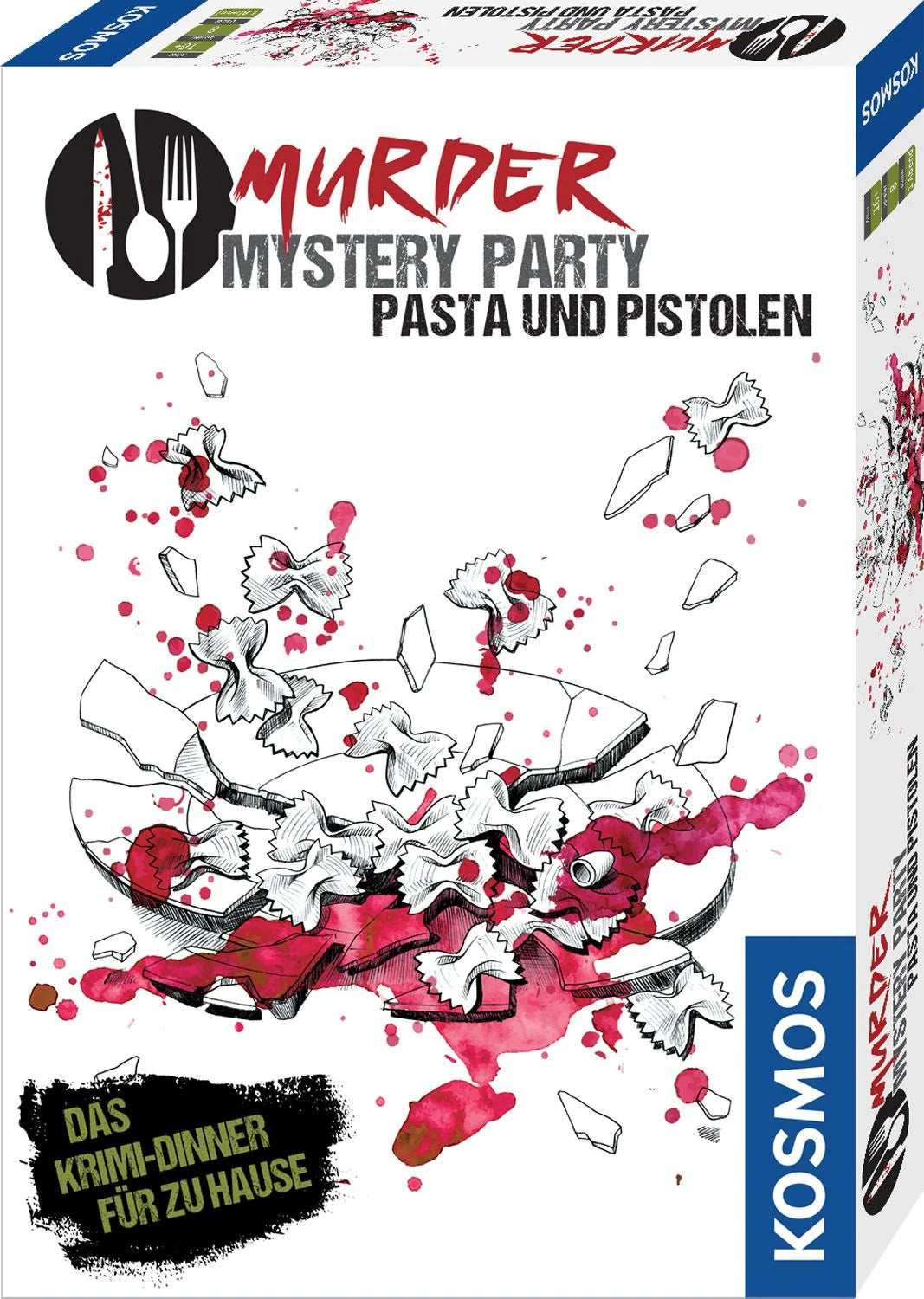 Gesellschaftsspiel: Murder Mystery Party Pasta und Pistolen