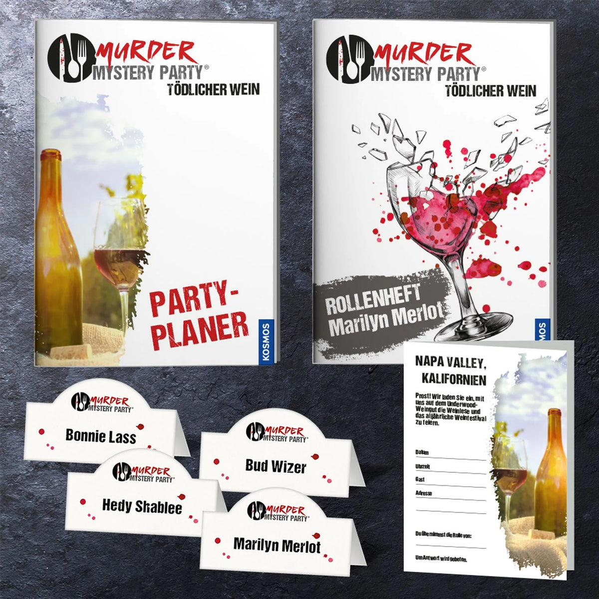 Murder Mystery Party Tödlicher Wein – Ansicht