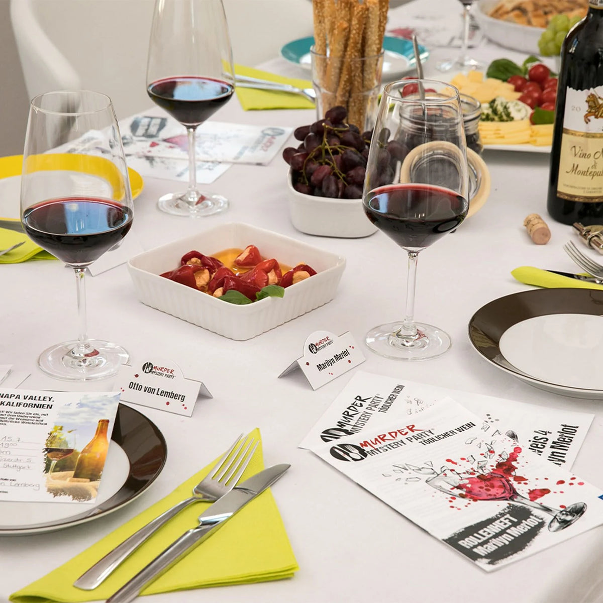 Murder Mystery Party Tödlicher Wein – Ansicht