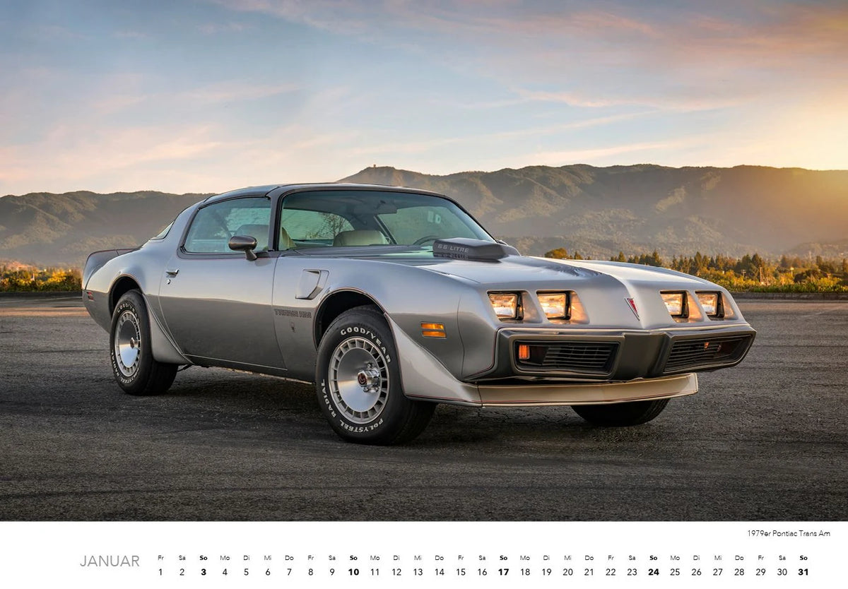 Muscle Cars Kalender 2027 – Ansicht