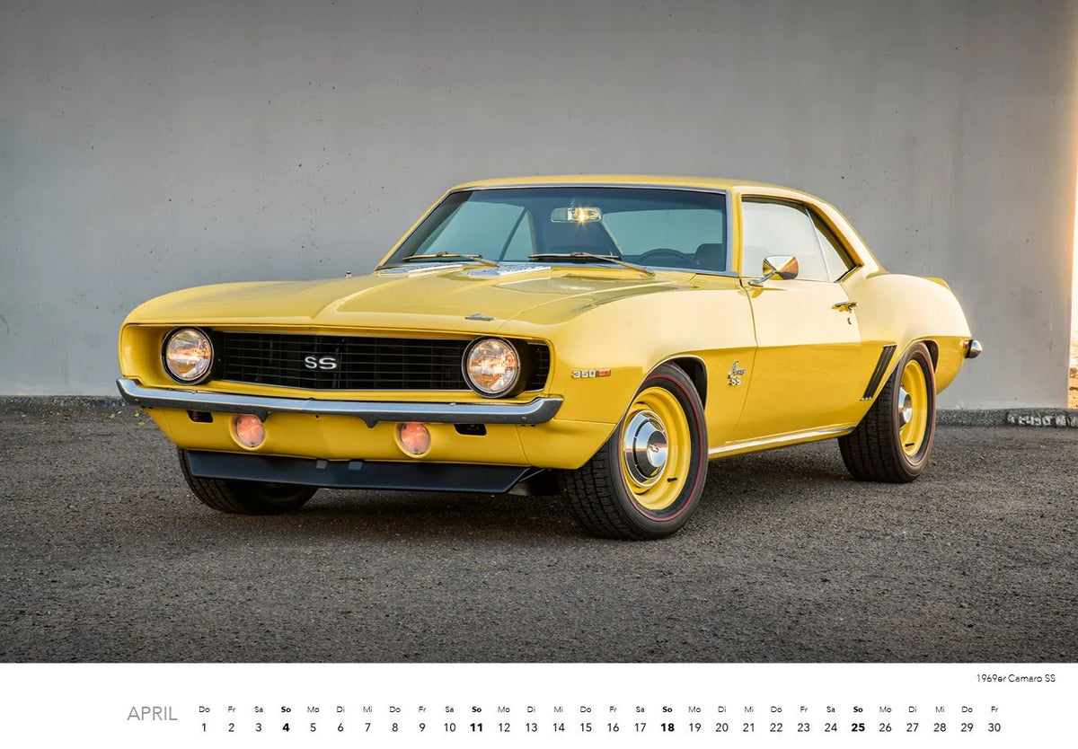 Muscle Cars Kalender 2027 – Ansicht