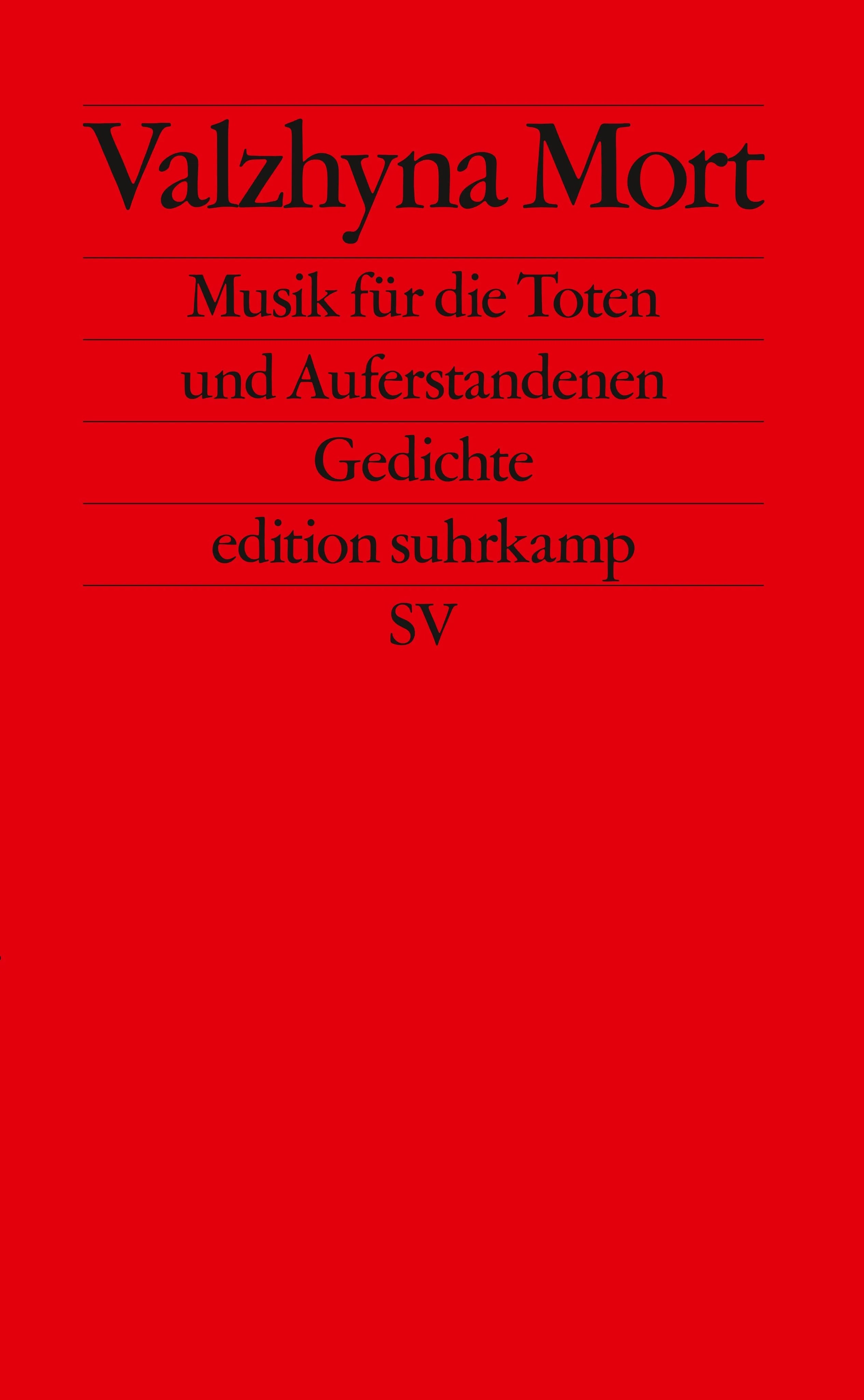 Buchcover von 'Musik für die Toten und Auferstandenen' - Taschenbuch von Valzhyna Mort