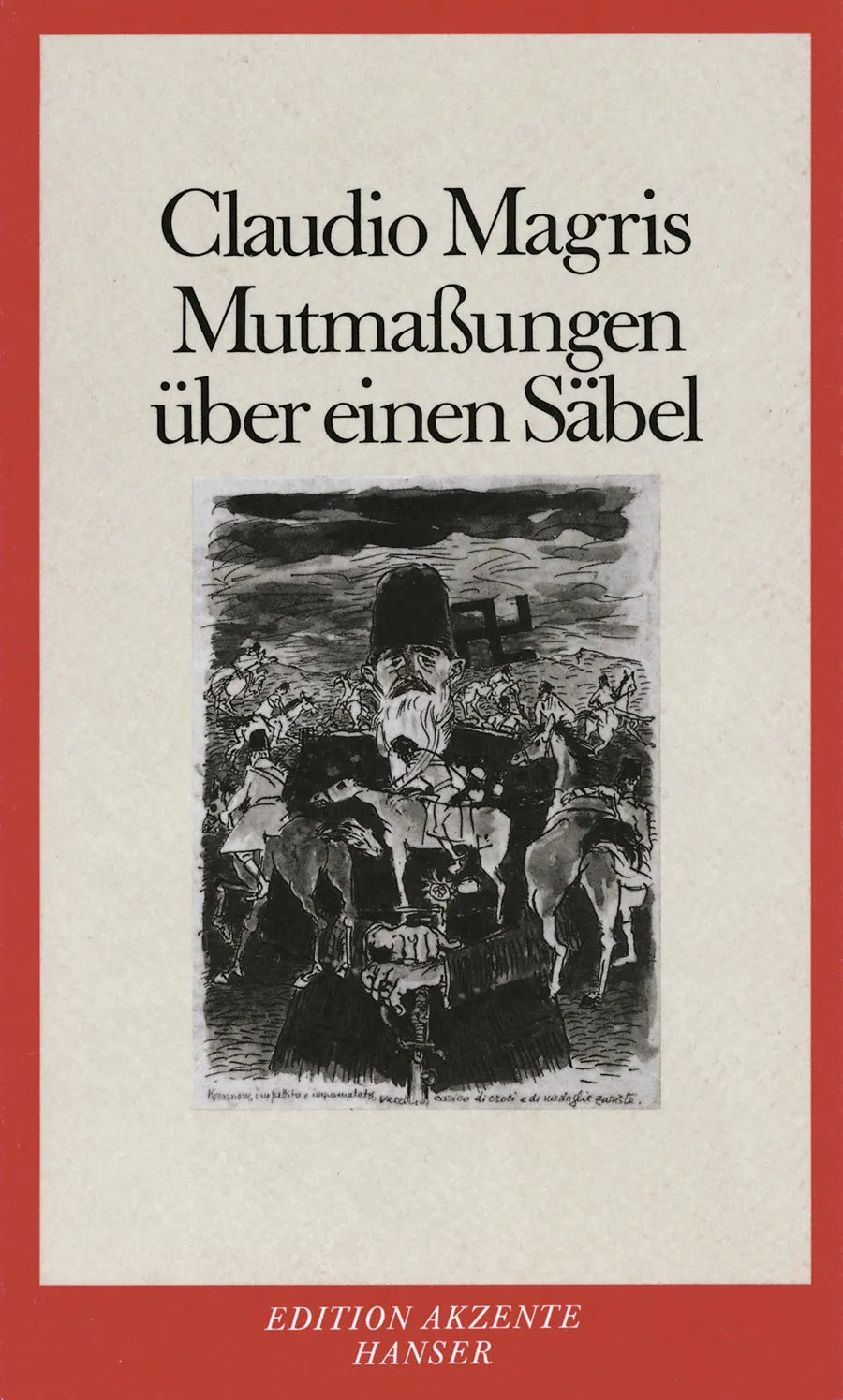 Buchcover von 'Mutmaßungen über einen Säbel' - Taschenbuch von Claudio Magris