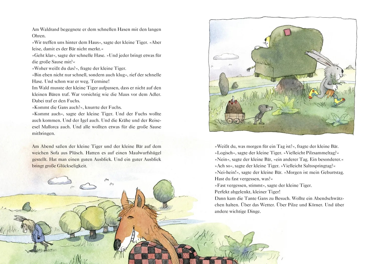 Detailansicht: Nach einer Figurenwelt von Janosch. Freunde, ist das Leben schön! (Hardcover)