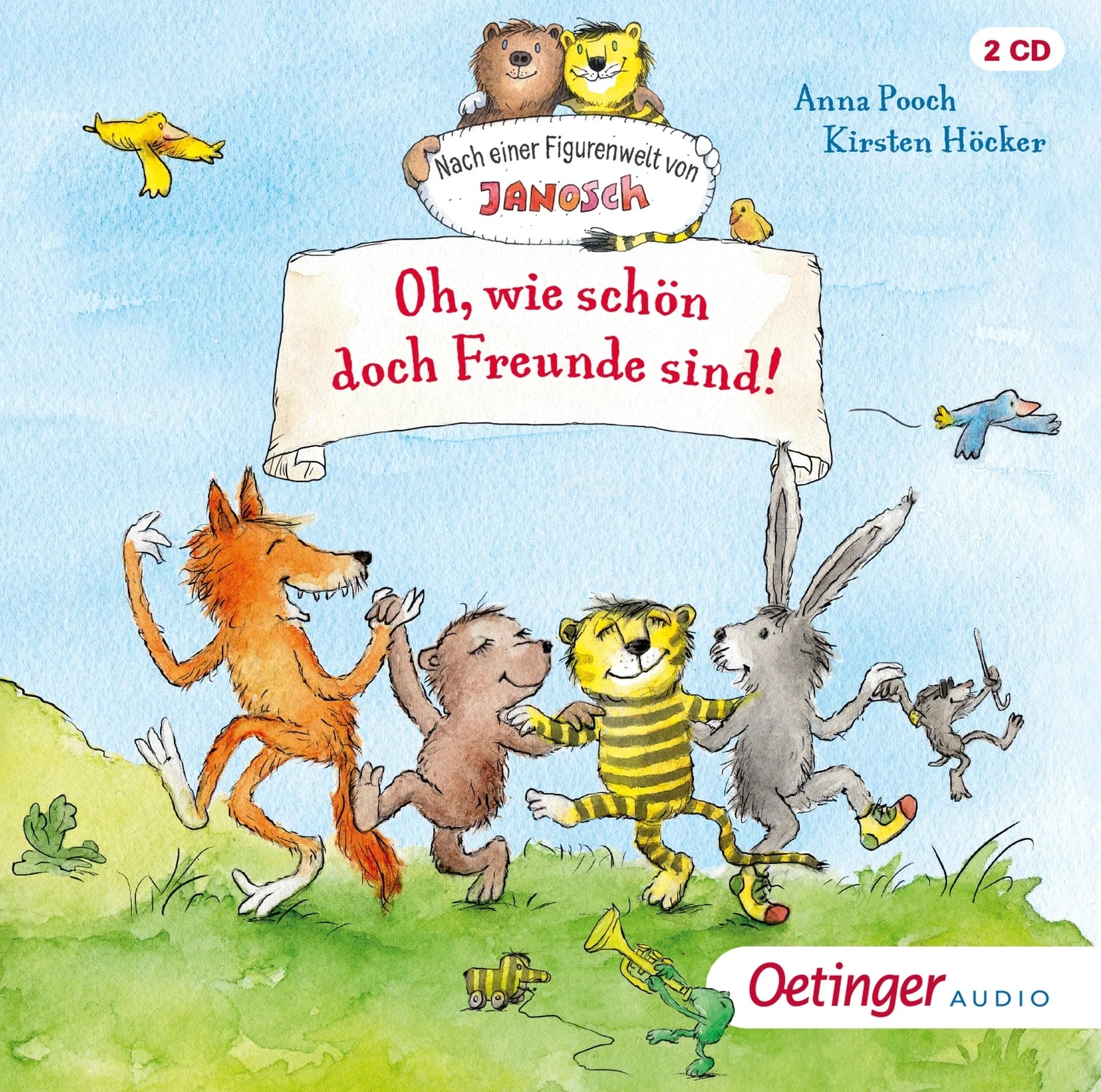 Buchcover von 'Nach einer Figurenwelt von Janosch. Oh, wie schön doch Freunde sind!' - Hörbuch (CD) von Anna Pooch