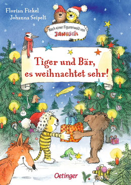 Buchcover von 'Nach einer Figurenwelt von Janosch. Tiger und Bär, es weihnachtet sehr!' - Gebundene Ausgabe von Florian Fickel