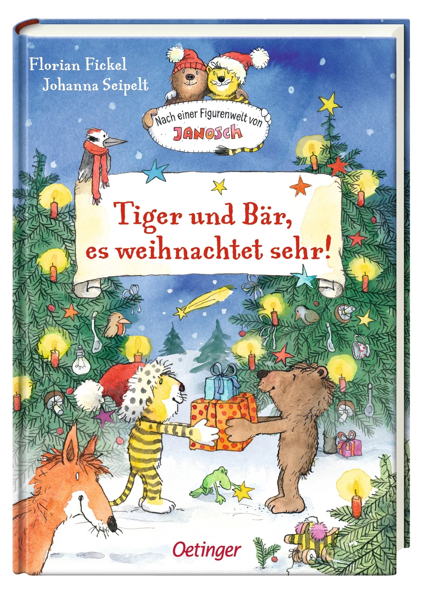 Produktansicht: Nach einer Figurenwelt von Janosch. Tiger und Bär, es weihnachtet sehr! (Gebundene Ausgabe)