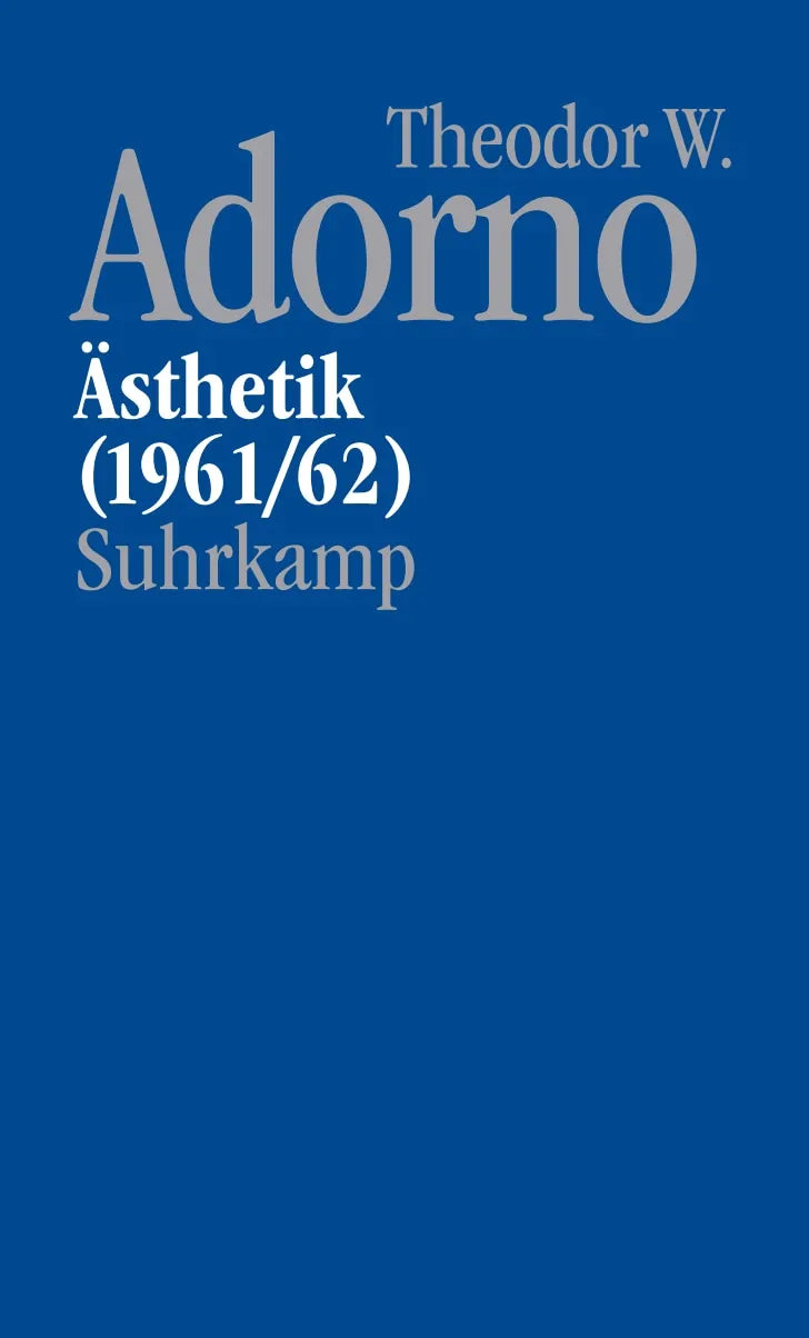 Buchcover von 'Nachgelassene Schriften. Abteilung IV: Vorlesungen' - Gebundene Ausgabe von Theodor W. Adorno