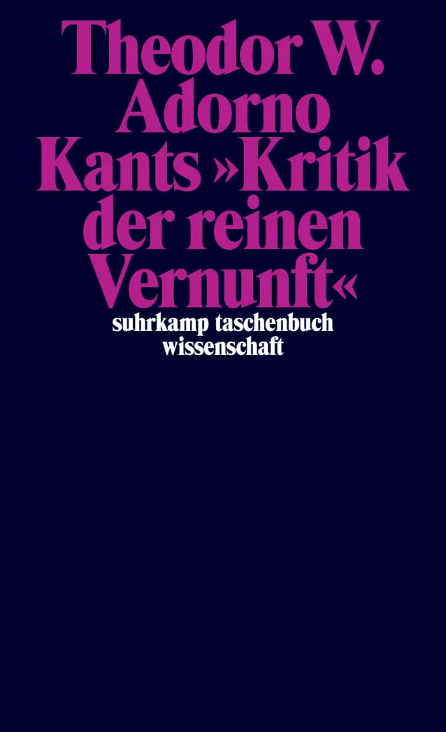 Buchcover von 'Nachgelassene Schriften. Abteilung IV: Vorlesungen' - Taschenbuch von Theodor W. Adorno