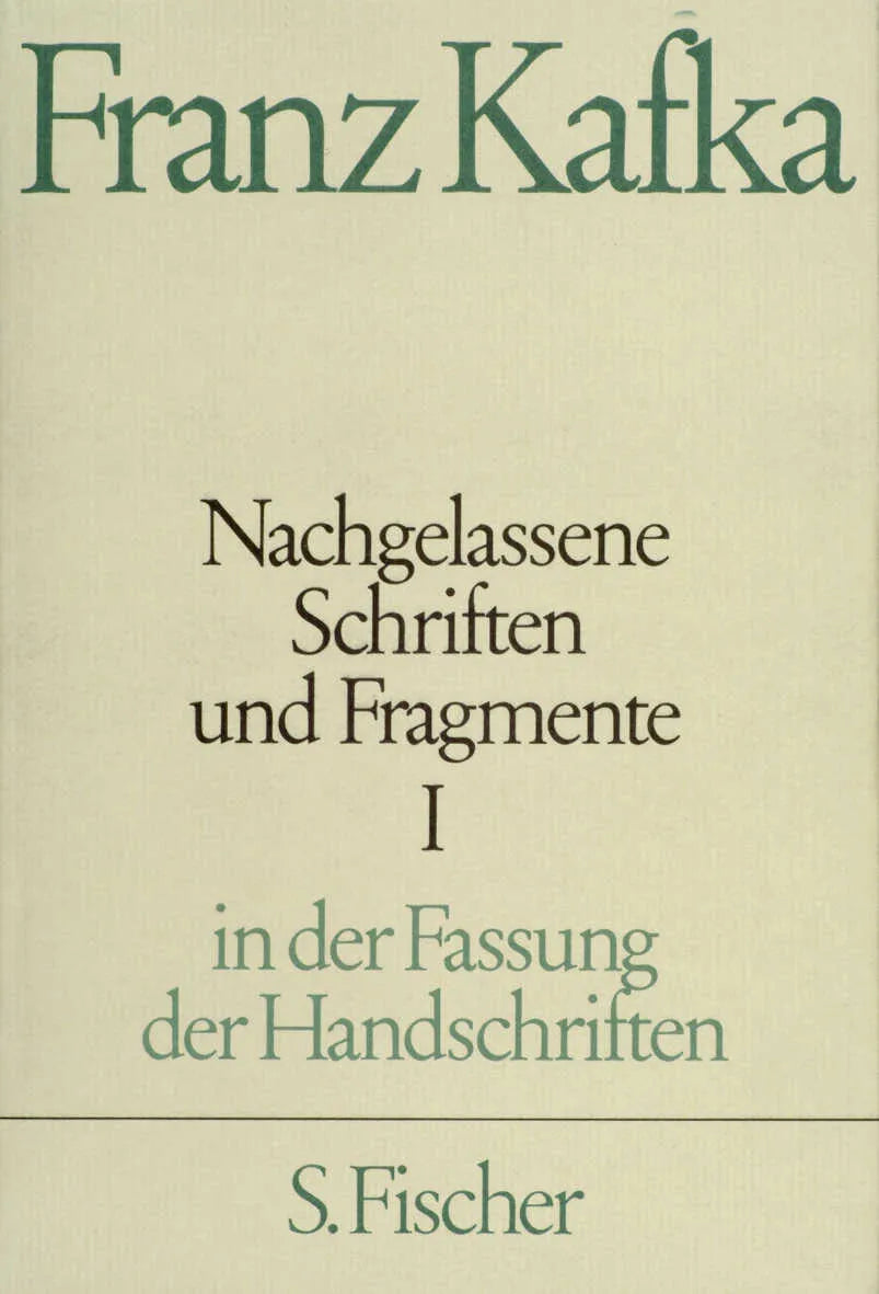 Buchcover von 'Nachgelassene Schriften und Fragmente I' - Gebundene Ausgabe von Franz Kafka