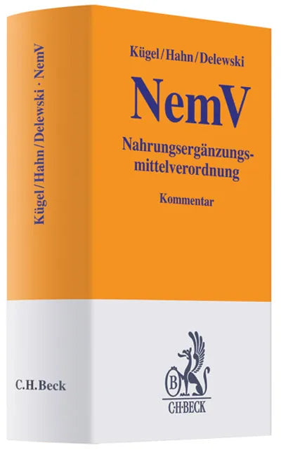 Buchcover von 'Nahrungsergänzungsmittel-Verordnung. NemV' - Gebundene Ausgabe von J. Wilfried Kügel