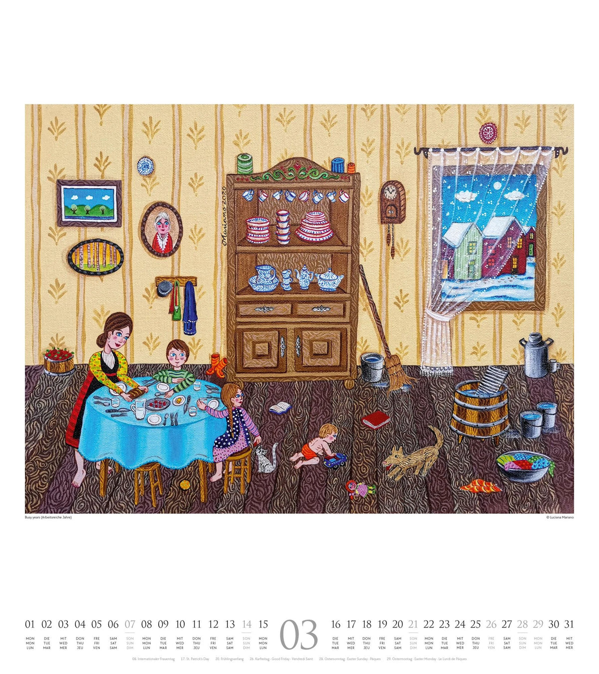 Naive Malerei Kalender 2027 – Ansicht