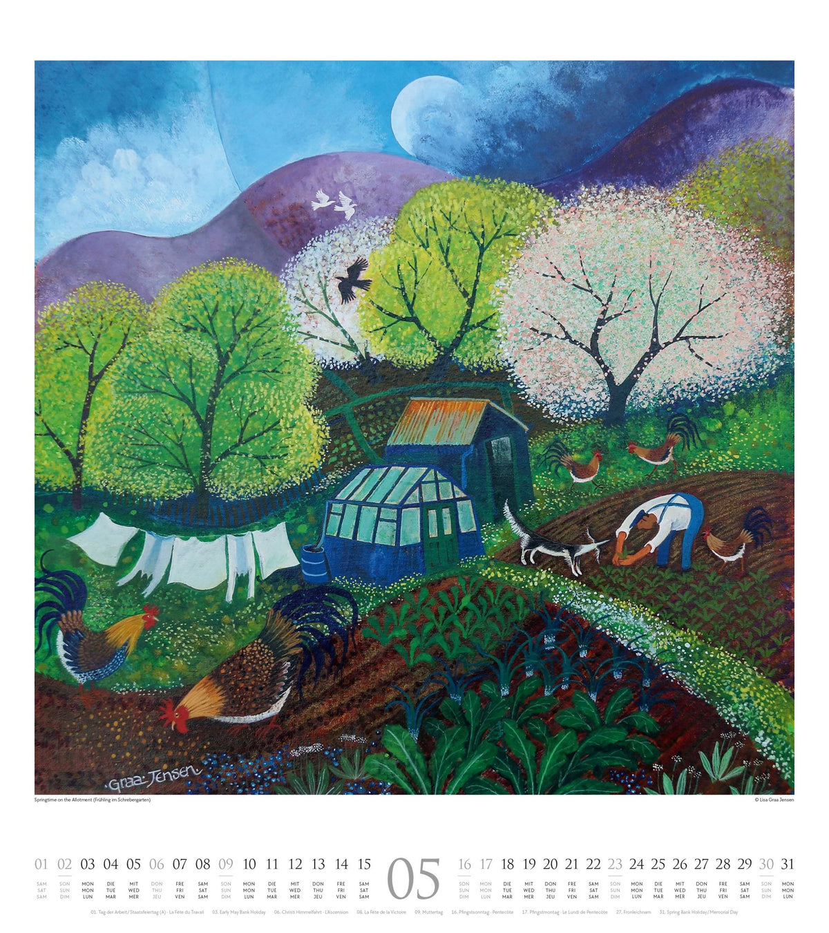Naive Malerei Kalender 2027 – Ansicht
