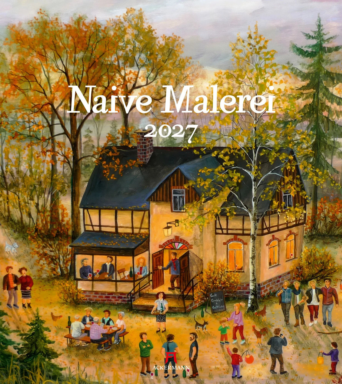 Wandkalender: Naive Malerei Kalender 2027