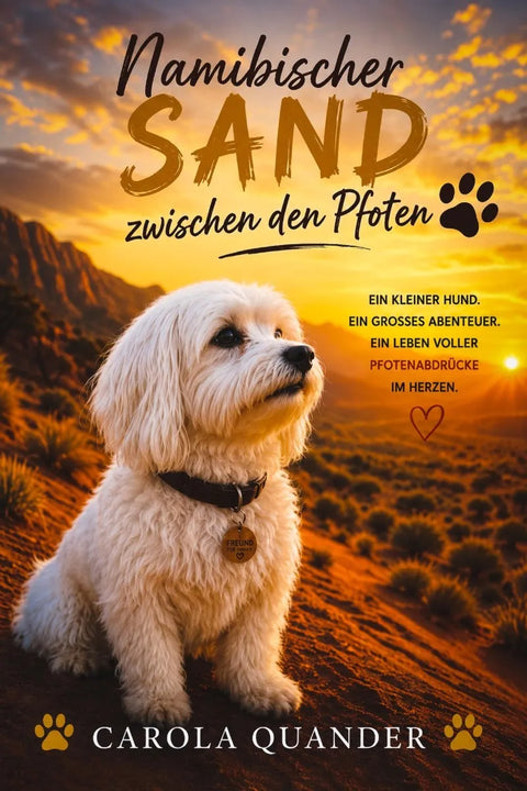 Namibischer Sand zwischen den Pfoten