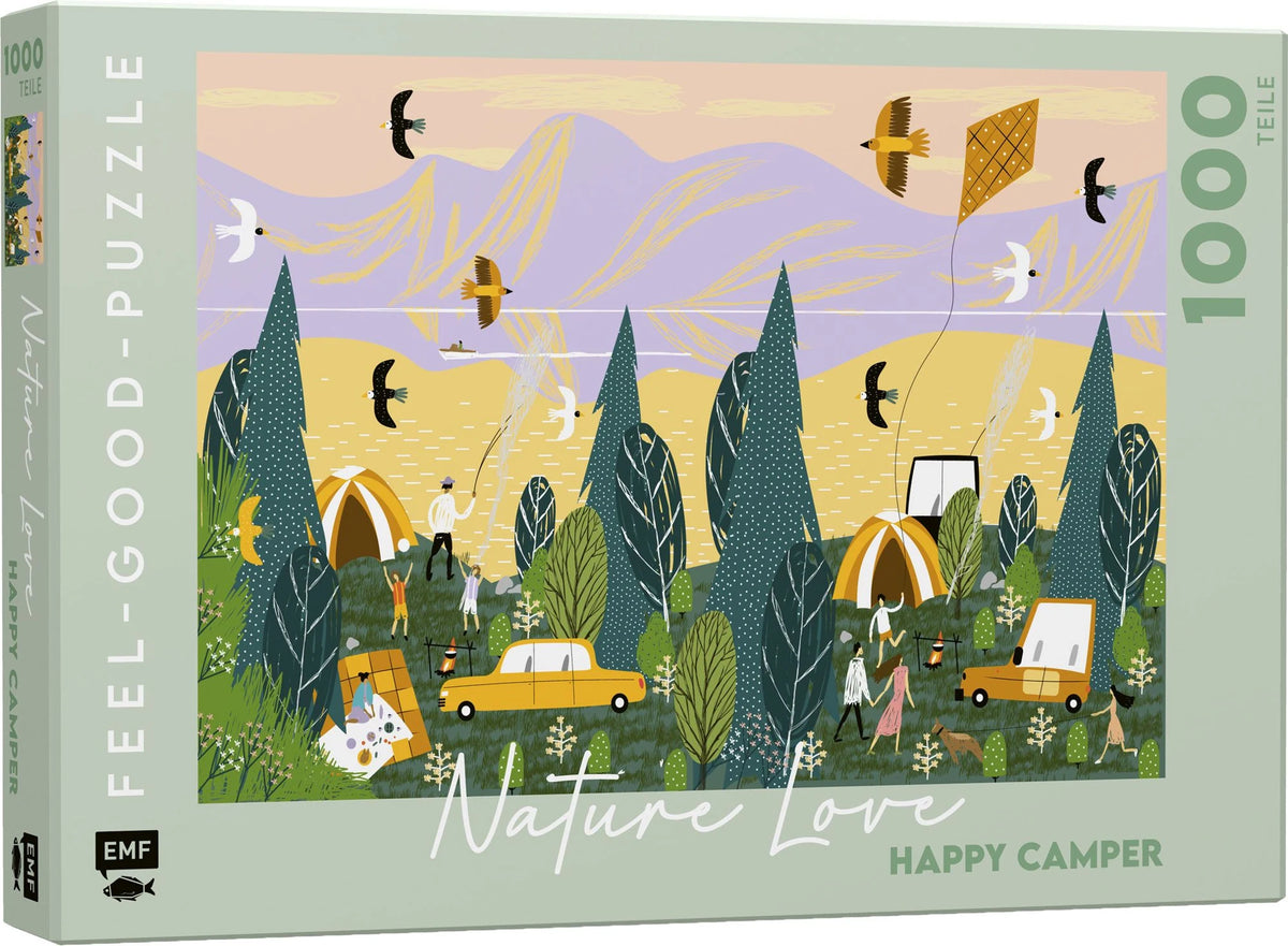 Puzzle: Feel-good-Puzzle 1000 Teile – NATURE LOVE: Happy Camper