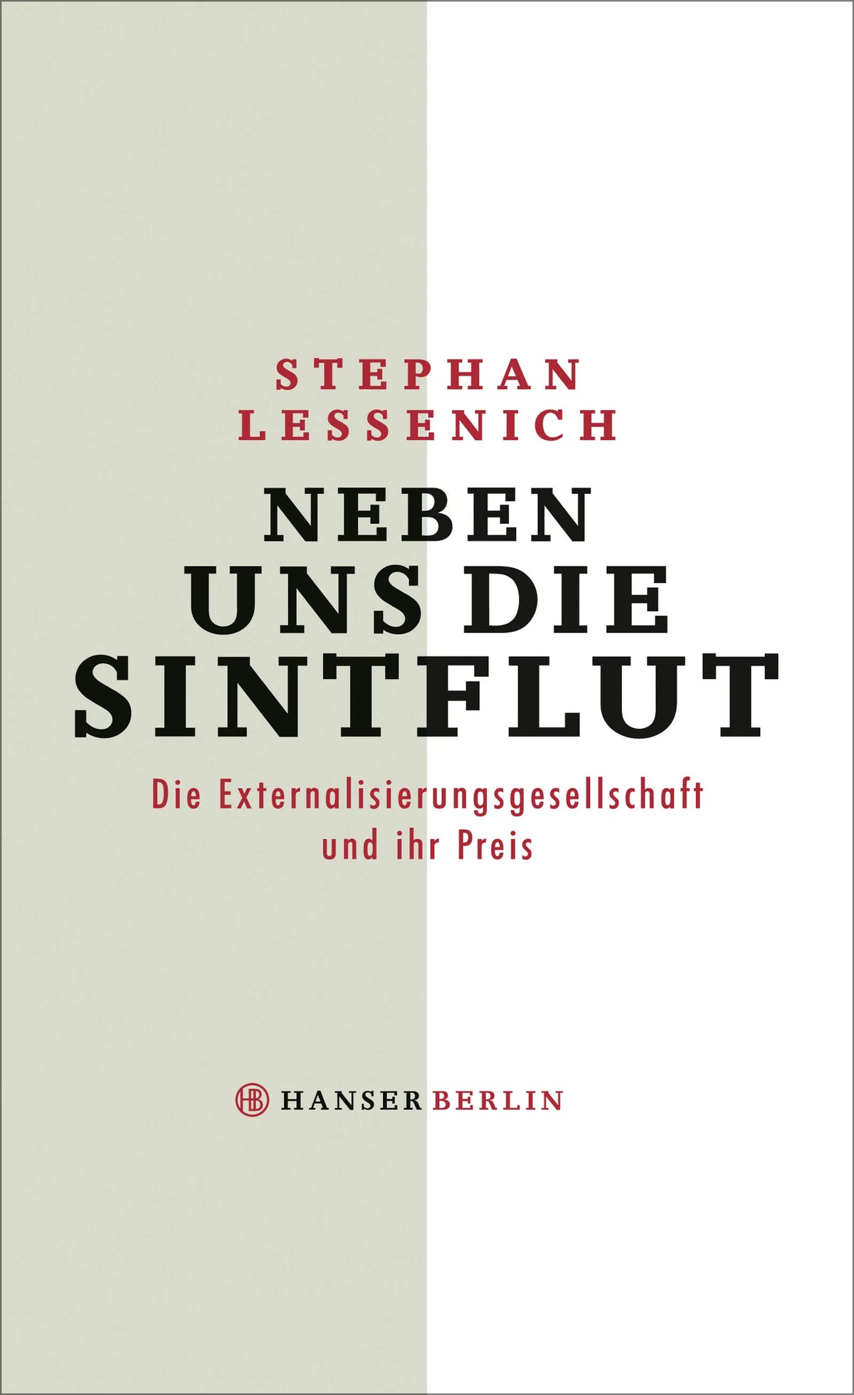 Buchcover von 'Neben uns die Sintflut' - Gebundene Ausgabe von Stephan Lessenich