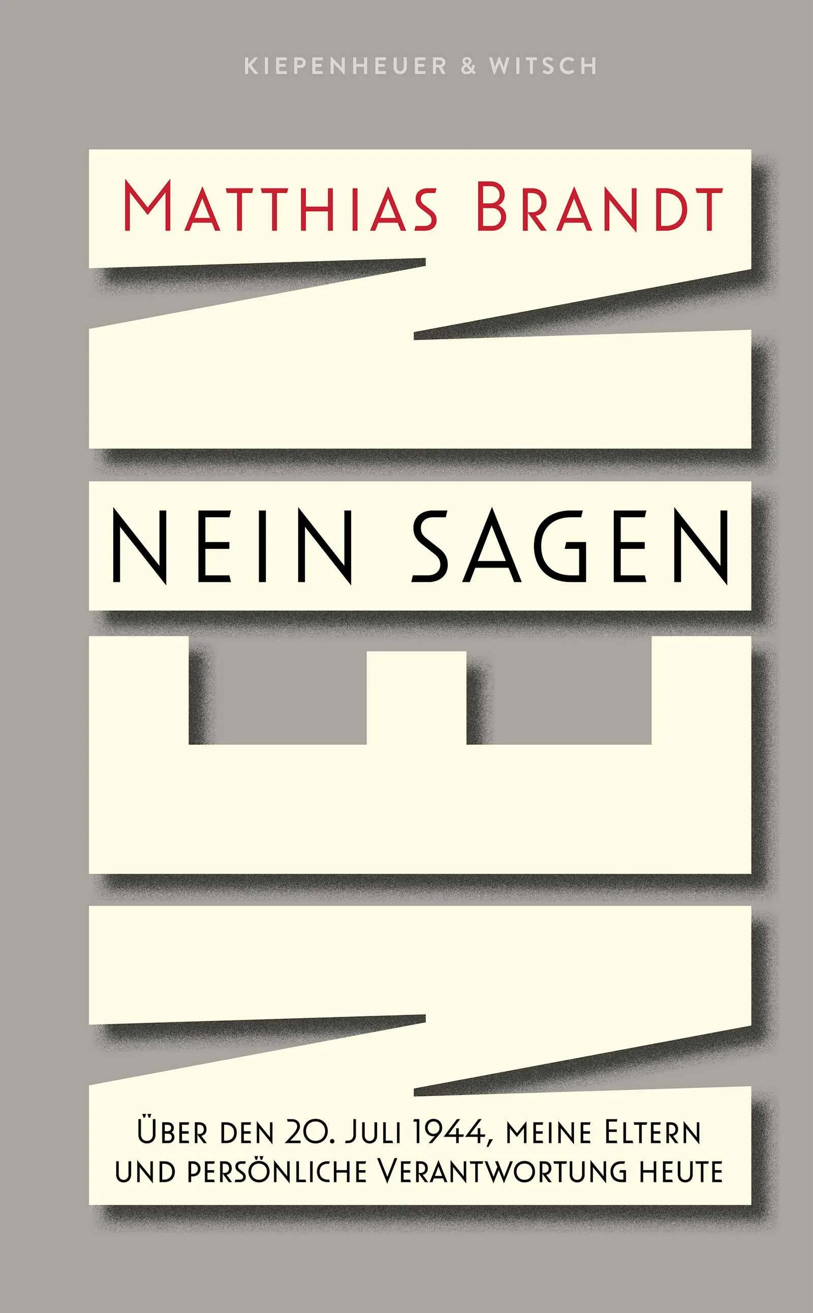 Buchcover von 'Nein sagen' - Gebundene Ausgabe von Matthias Brandt