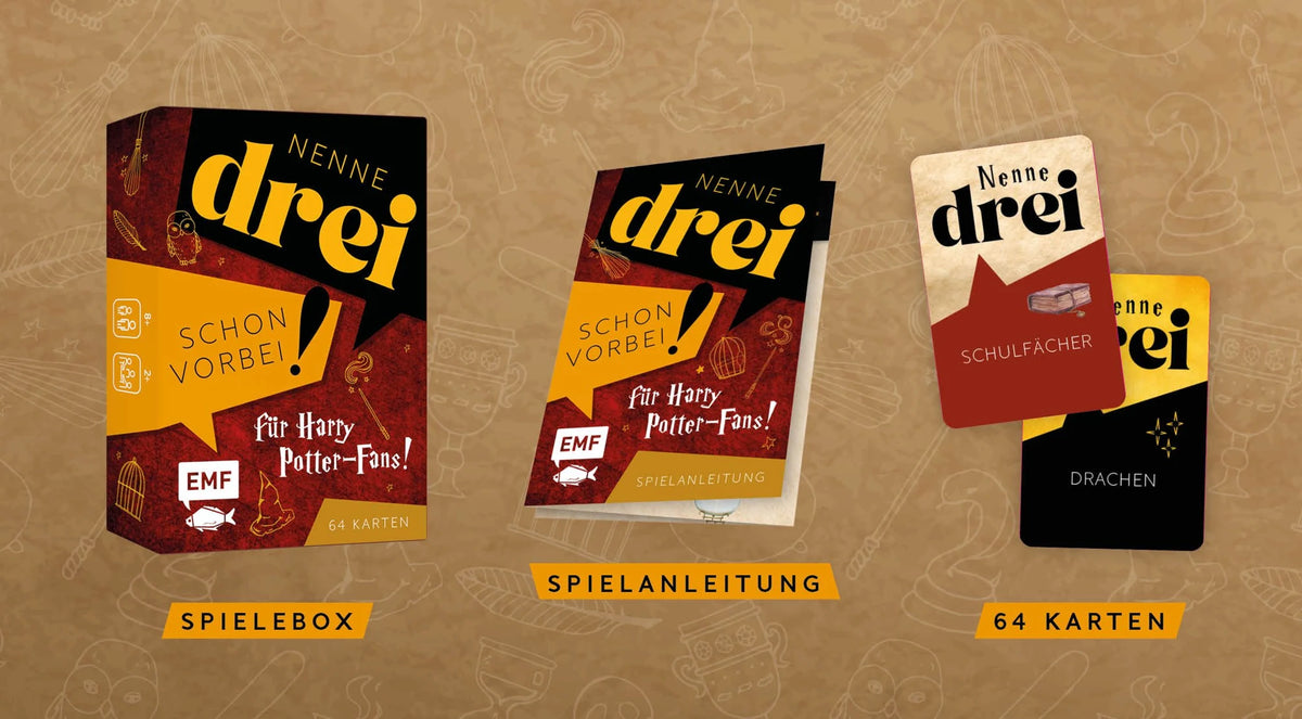 Kartenspiel: Nenne drei – schon vorbei! ... für Harry Potter-Fans! – Ansicht