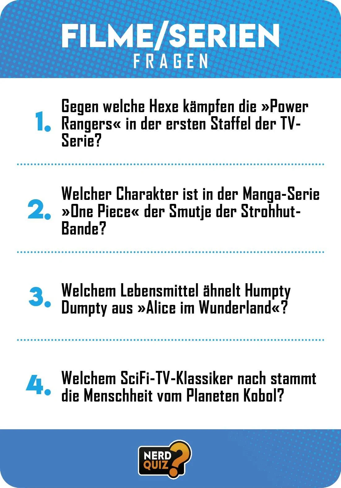 Nerd Quiz - das Kartenspiel – Ansicht