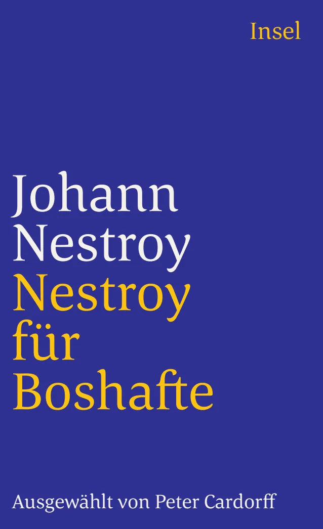 Buchcover von 'Nestroy für Boshafte' - Taschenbuch von Johann Nestroy