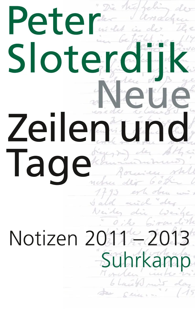 Buchcover von 'Neue Zeilen und Tage' - Gebundene Ausgabe von Peter Sloterdijk
