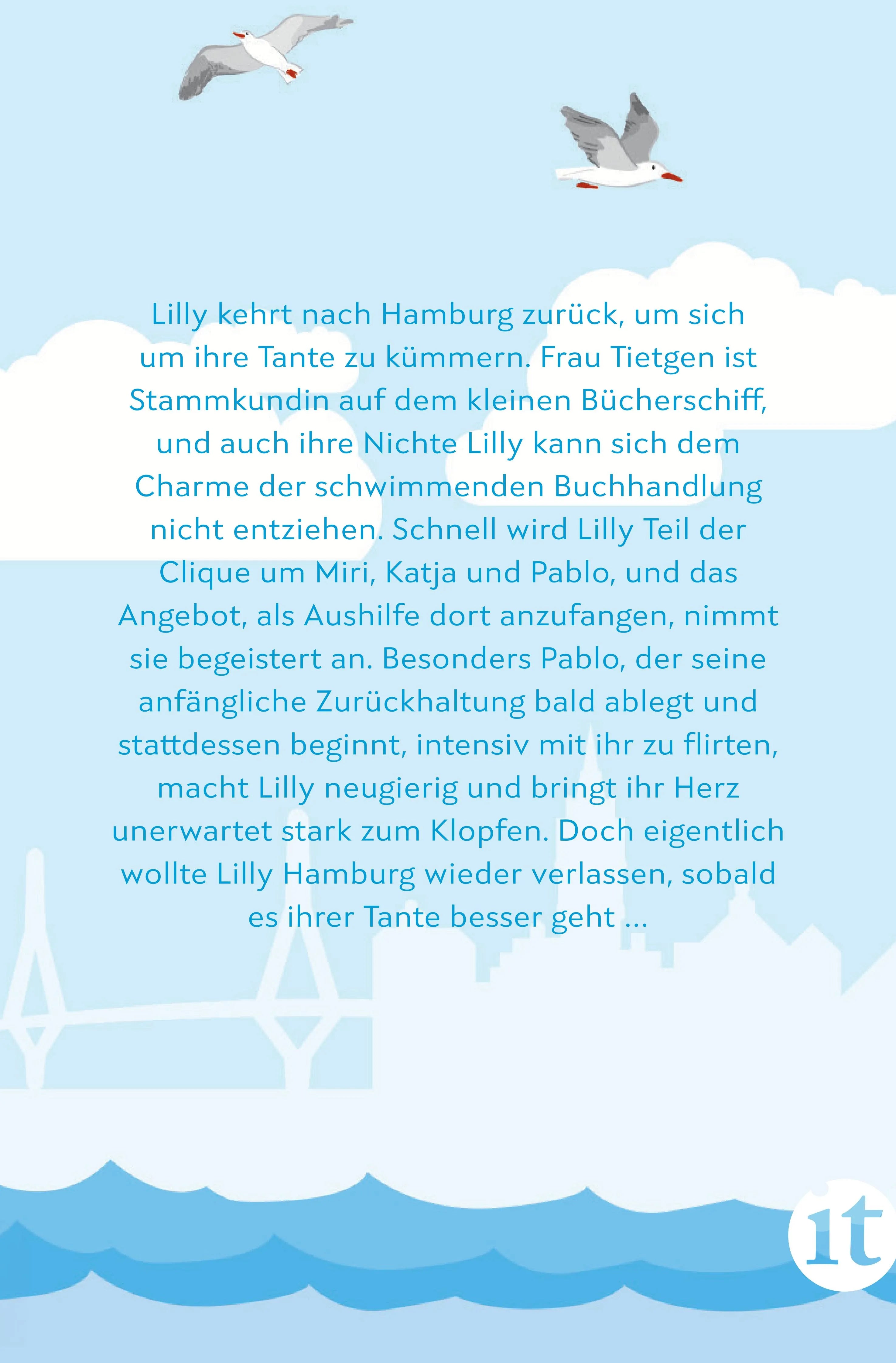 Buchrückseite von 'Neues Glück auf dem kleinen Bücherschiff' mit Klappentext - Taschenbuch