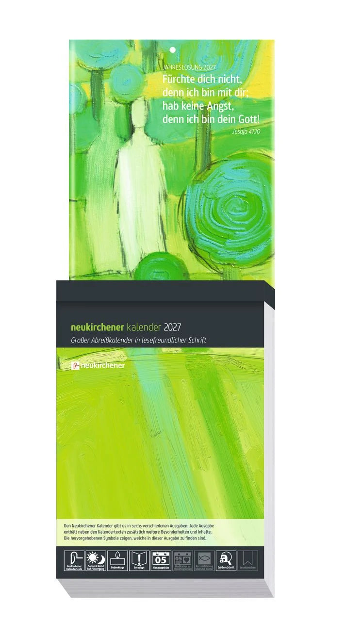 Tischkalender: Neukirchener Kalender 2027 - Großer Abreißkalender in lesefreundlicher Schrift
