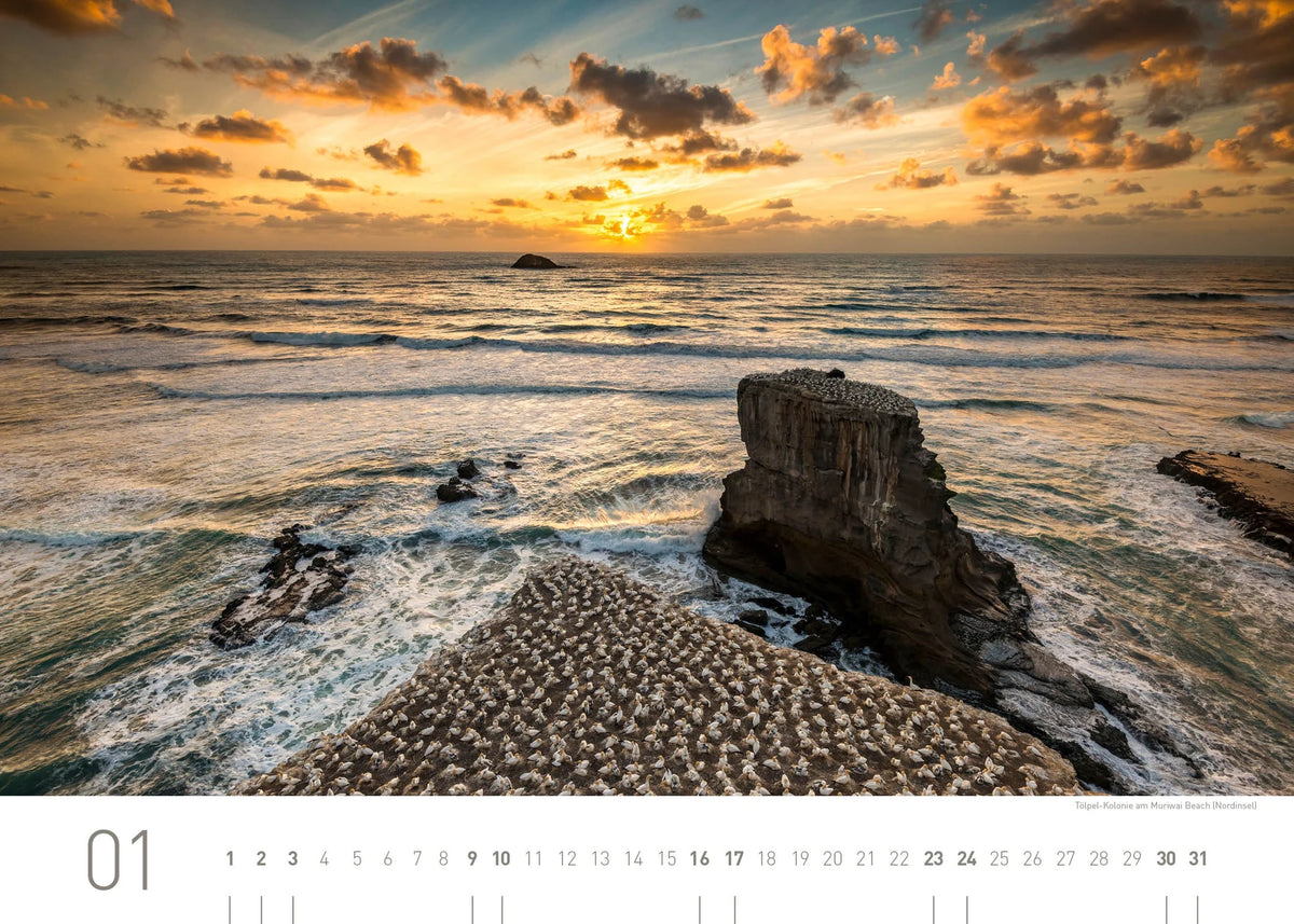 Neuseeland Exklusivkalender 2027 – Ansicht
