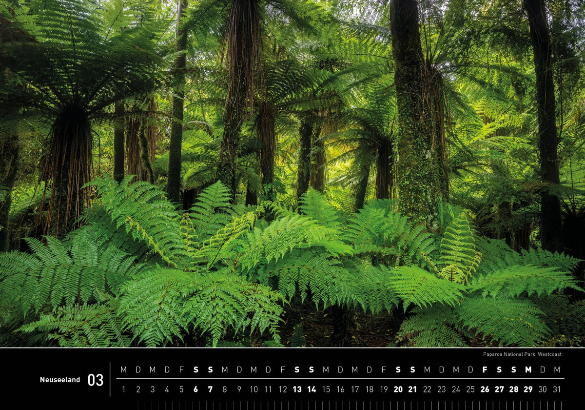 Neuseeland Premiumkalender 2027 – Ansicht