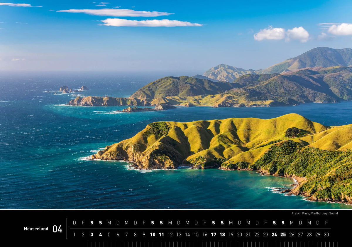 Neuseeland Premiumkalender 2027 – Ansicht