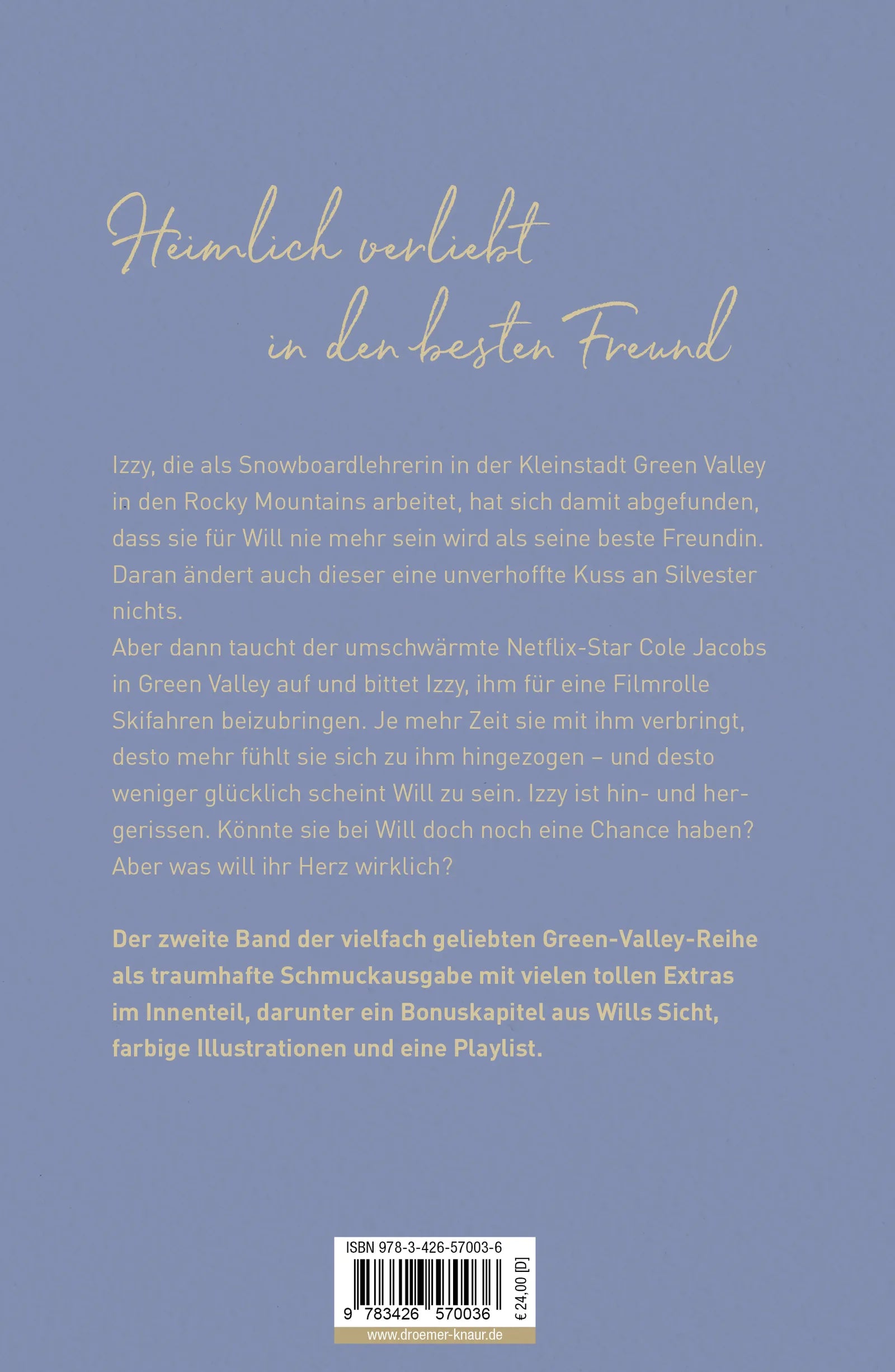 Buchrückseite von 'New Promises' mit Klappentext - Gebundene Ausgabe
