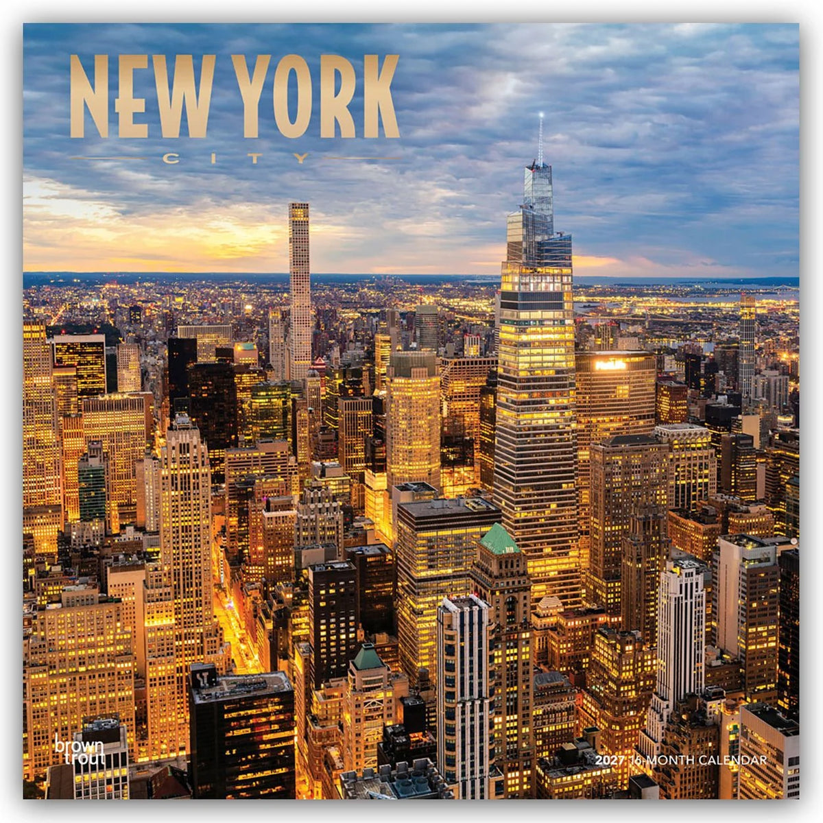 Wandkalender: New York 2027 – 16-Monatskalender