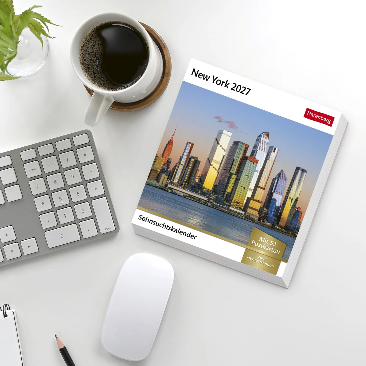 New York Sehnsuchtskalender 2027 - Wochenkalender mit 53 Postkarten – Ansicht