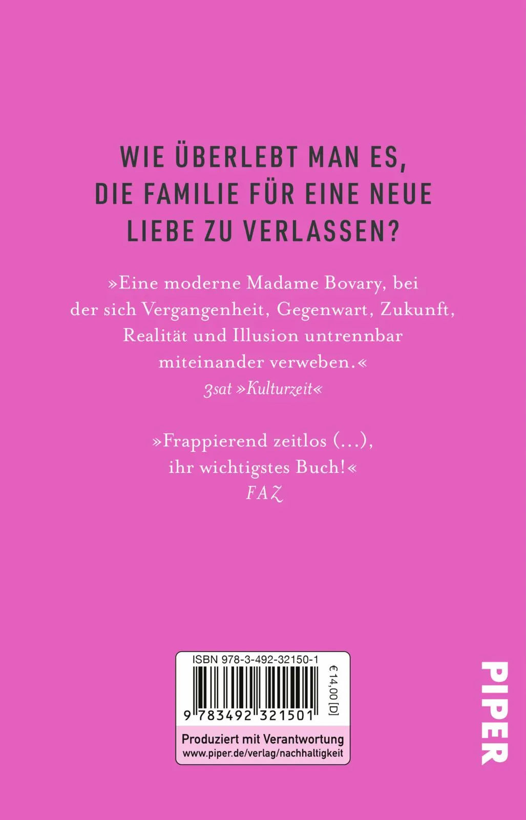 Buchrückseite von 'Nicht ich' mit Klappentext - Taschenbuch