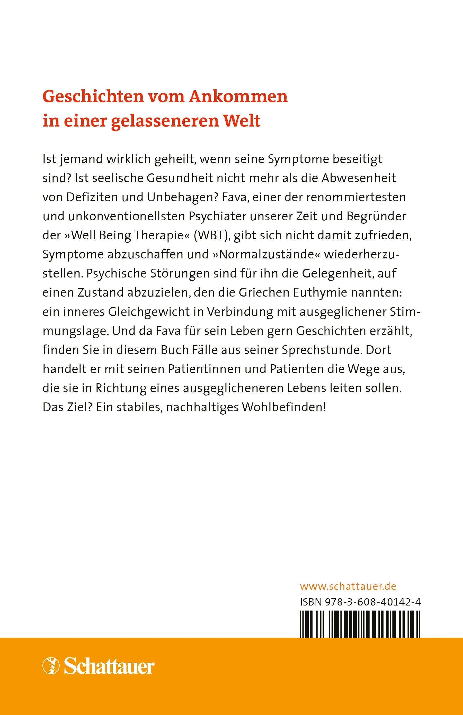 Buchrückseite von 'Nicht krank ist nicht gesund genug' mit Klappentext - Paperback