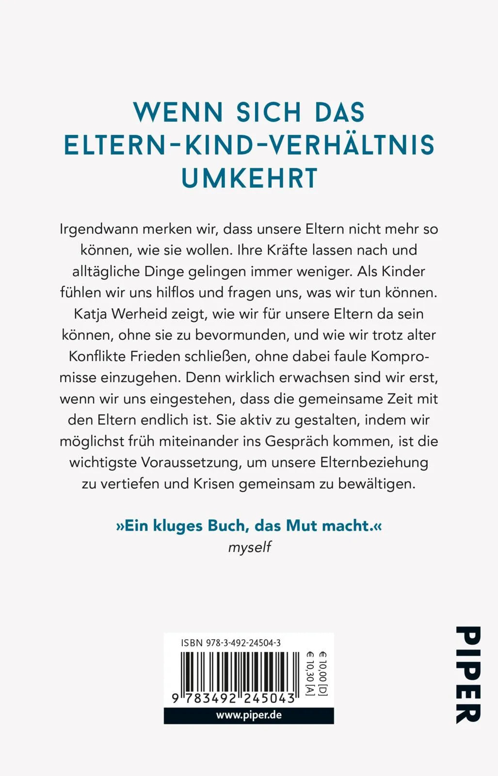 Buchrückseite von 'Nicht mehr wie immer' mit Klappentext - Taschenbuch
