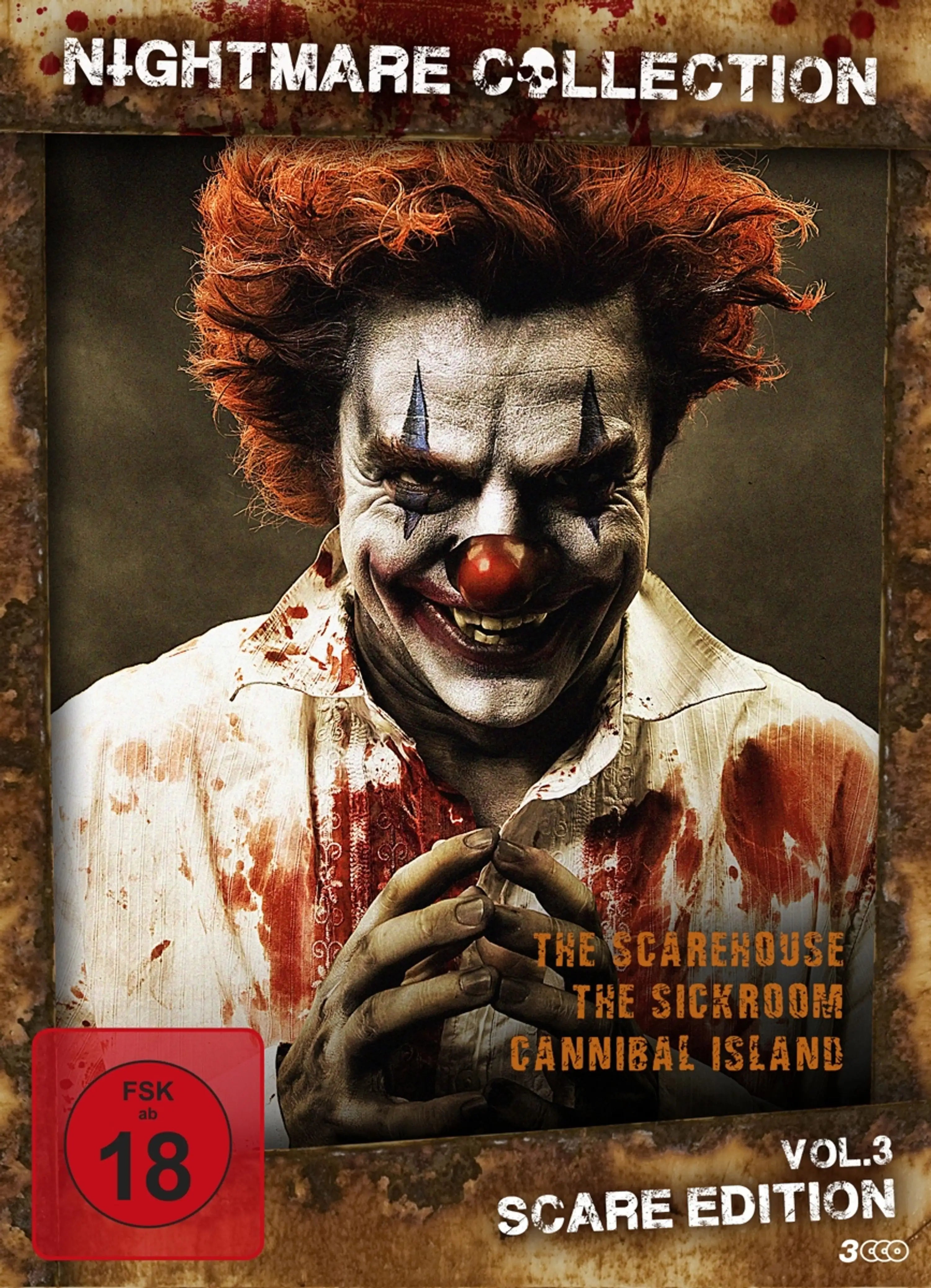 Nightmare Collection Vol. 3 Horrorfilm Sammlung auf DVD Cover