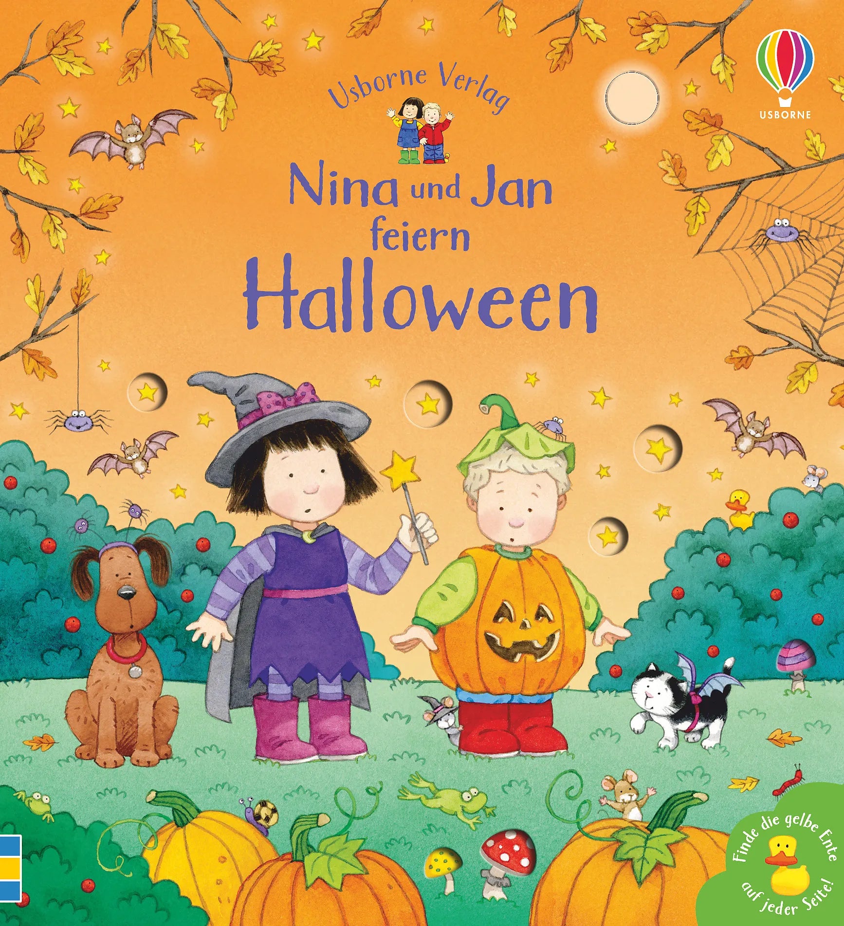 Buchcover von 'Nina und Jan feiern Halloween' - Gebundene Ausgabe von Sam Taplin