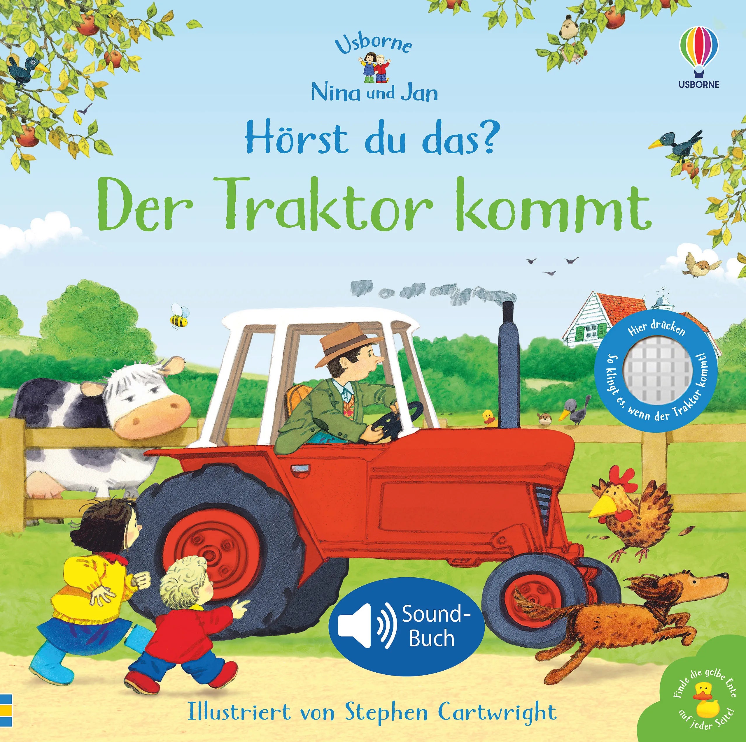 Buchcover von 'Nina und Jan - Hörst du das? Der Traktor kommt' - Gebundene Ausgabe von Sam Taplin