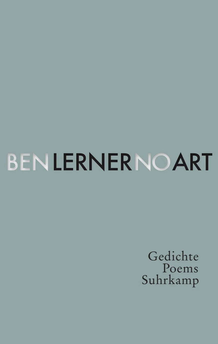 Buchcover von 'No Art' - Gebundene Ausgabe von Ben Lerner