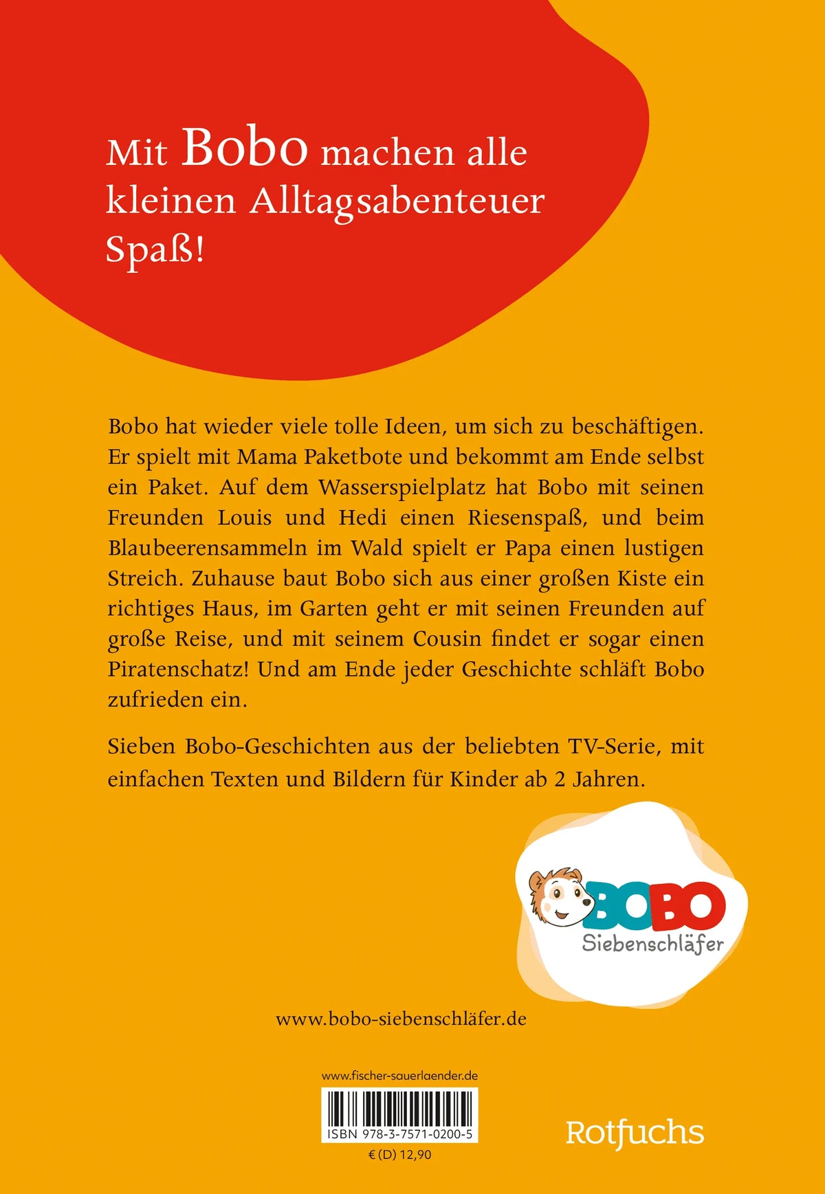 Rückseite: Noch mehr Spaß mit Bobo Siebenschläfer (Hardcover)