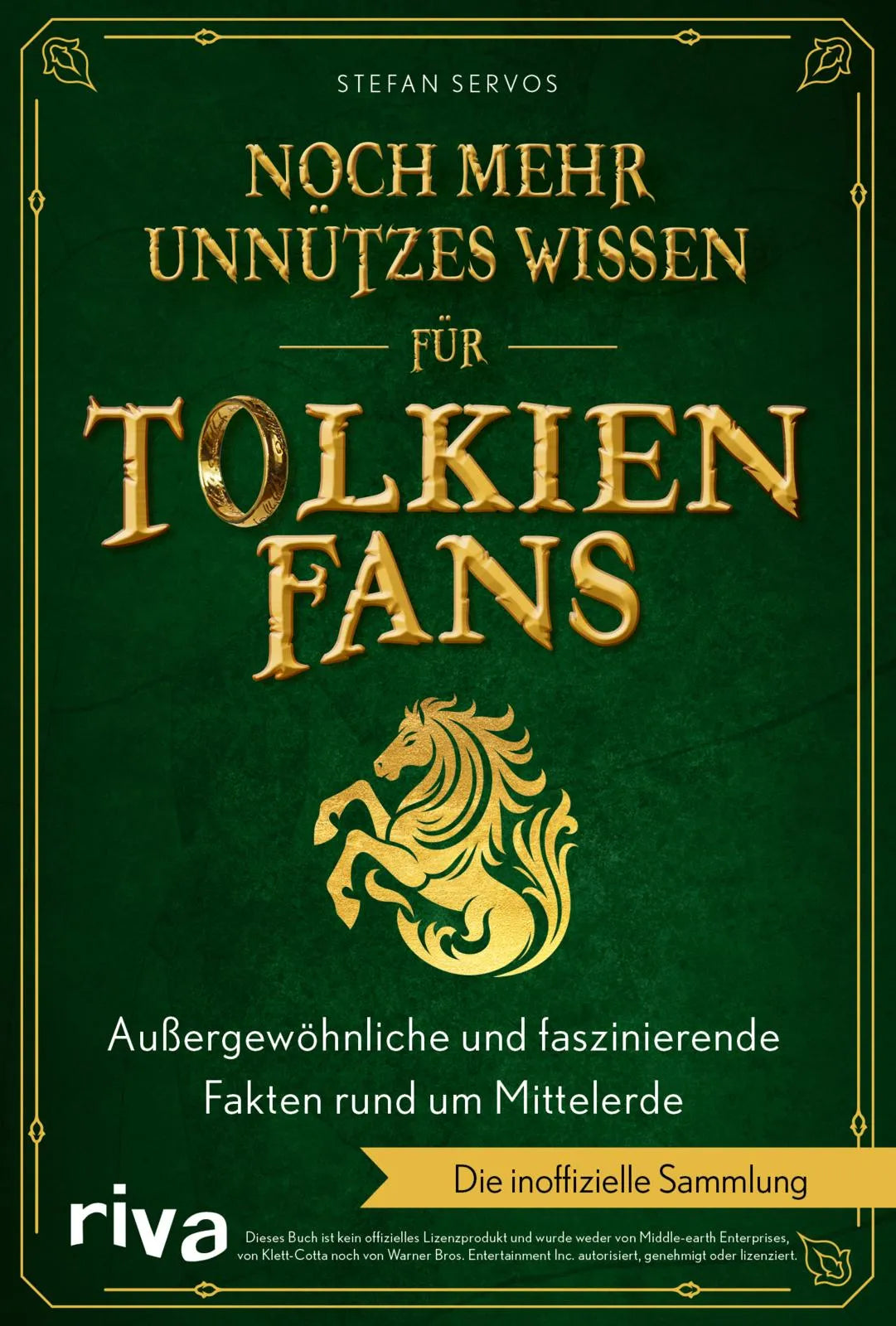 Buchcover von 'Noch mehr unnützes Wissen für Tolkien-Fans' - Taschenbuch von Stefan Servos