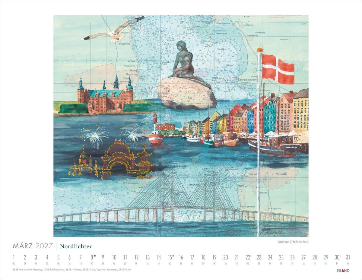 Nordlichter - See(h)karten Kalender 2027 – Ansicht