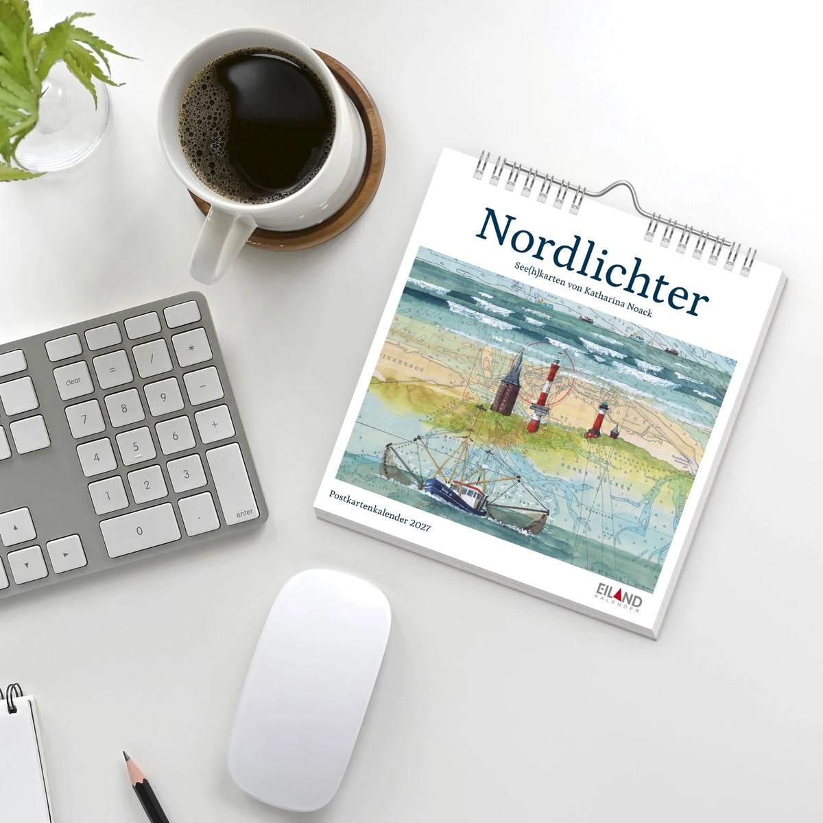 Nordlichter - See(h)karten Postkartenkalender 2027 – Ansicht