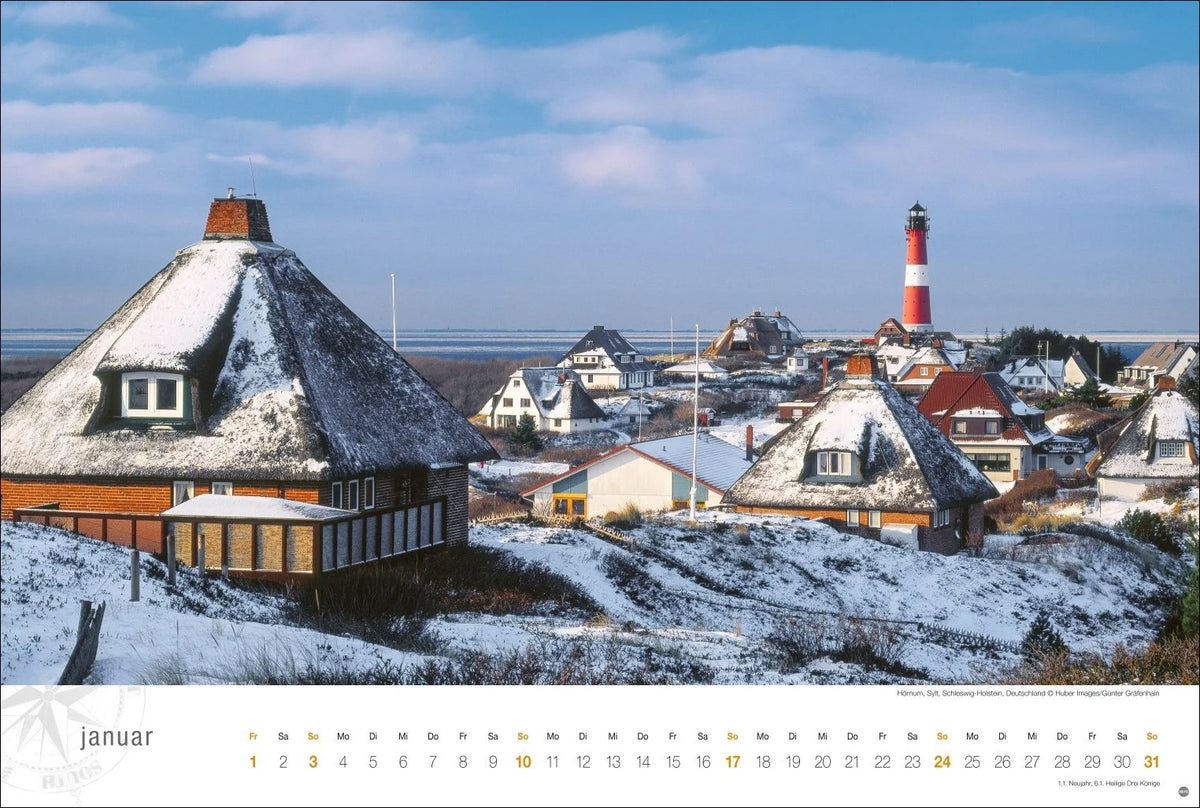 Nordsee Globetrotter Kalender 2027 - Von frischem Wind und weiten Stränden – Ansicht