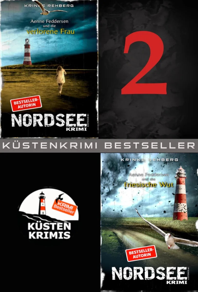 Cover: NORDSEEKRIMI - Aenne Feddersen DOPPELBAND Küstenkrimi (E-Book) von Krinke Rehberg