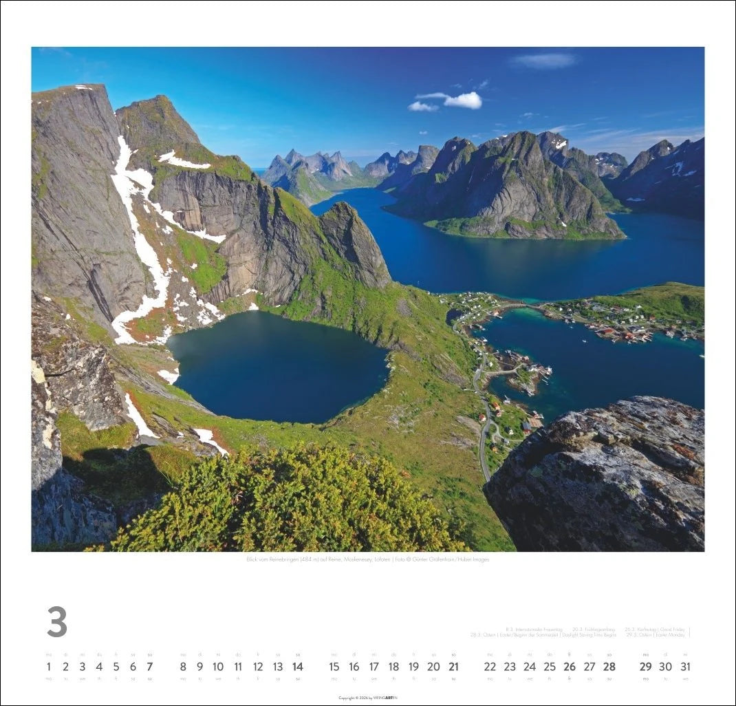 Norwegen Kalender 2027 - Im Land der Mitternachtssonne – Ansicht